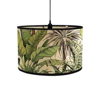 Abad-jour en bambou rétro, abat-jour en forme de tambour rond pour tables ou lustres, adapté aux lustres de plafond simples (Style 27)