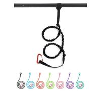 Abahub 1PCS Paddle Leash Kayak Paddle Leash Leash De Sécurité Corde De Sécurité Élastique avec Snap pour Sup Kayak Navigation De Plaisance Canoë Kayak Pagaie Accessoires 150-210cm Noir