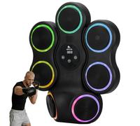 Abahub Music Boxing Machine for Adults & Kids - 11 Modes & Bluetooth Boxing Punch Machine, Home Fitness Equipment with Gloves, Wall Mounted Interactive Boxing Target