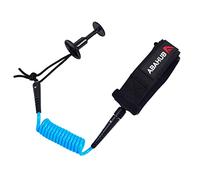 Abahub Premium 4 ft Bodyboard Leash, 5,5 mm d’épaisseur Enroulé Poignet Surf Body Board Leashes avec Prise pour Le Bodyboard, Bleu