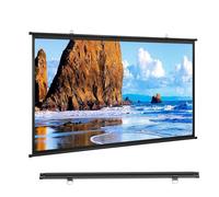 Abaissez l'écran du projecteur, Écran de Projection rétractable Manuel 30", 40", 50", 60", 72", HD 4K 4:3 16:9(0.672916666666667,40")
