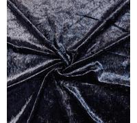 Abakhan Tissu en velours écrasé 100 % polyester 150 cm - Bleu marine (vendu au mètre) - 17 couleurs parfaites pour la confection de robes, vestes, pantalons, costumes, coussins, nappes, couture et