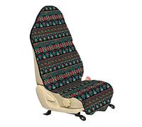 ABAKUHAUS Ancien Housse de Siège de Véhicule, Doodles Est, Protecteur d'Auto sans Glissement, Coupe Universelle, 75x145cm, Sombre Corail Aqua Jaune