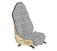 ABAKUHAUS Artichaut Housse de Siège de Véhicule, Aliments Légumes agricoles, Protecteur d'Auto sans Glissement, Coupe Universelle, 75x145cm, Noir et blanc