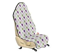 ABAKUHAUS Artichaut Housse de Siège de Véhicule, Sketch style alimentaire, Protecteur d'Auto sans Glissement, Coupe Universelle, 75x145cm, Lime vert et violet