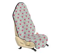 ABAKUHAUS Baleine Housse de Siège de Véhicule, Motif Baleines heureux, Protecteur d'Auto sans Glissement, Coupe Universelle, 75x145cm, Mint Peach Rose