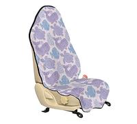 ABAKUHAUS Baleine Housse de Siège de Véhicule, Sea Life Paisley Mehndi, Protecteur d'Auto sans Glissement, Coupe Universelle, 75x145cm, Violet Rose pâle Bleu