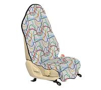 ABAKUHAUS Carte Housse de Siège de Véhicule, Route Vibrant Striped Metro, Protecteur d'Auto sans Glissement, Coupe Universelle, 75x145cm, Multicolore