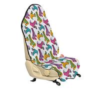 ABAKUHAUS Chambre adolescent Housse de Siège de Véhicule, Patin à roulettes Vivid, Protecteur d'Auto sans Glissement, Coupe Universelle, 75x145cm, Multicolore