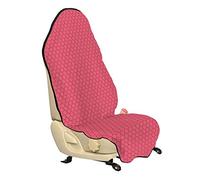 ABAKUHAUS corail Housse de Siège de Véhicule, Antique Quatrefoil Motifs, Protecteur d'Auto sans Glissement, Coupe Universelle, 75x145cm, Corail et Rouge