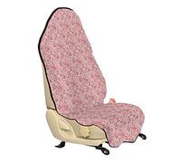 ABAKUHAUS corail Housse de Siège de Véhicule, Roses Vintage féminin, Protecteur d'Auto sans Glissement, Coupe Universelle, 75x145cm, Corail noir Noix de coco