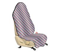 ABAKUHAUS Etats-Unis Housse de Siège de Véhicule, Salut patriotique Ouest, Protecteur d'Auto sans Glissement, Coupe Universelle, 75x145cm, Gris Indigo Rouge