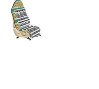 ABAKUHAUS Ethnique Housse de Siège de Véhicule, Art Design Tattoo Est, Protecteur d'Auto sans Glissement, Coupe Universelle, 75x145cm, Blanc noir