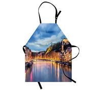 ABAKUHAUS européen Tablier, Saône Lyon City, Produit Unisexe avec Col Réglable pour Cuisine et Jardinage, Multicolore