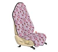 ABAKUHAUS Fantaisie Housse de Siège de Véhicule, Princes avec étoiles Château, Protecteur d'Auto sans Glissement, Coupe Universelle, 75x145cm, Marron Rose pâle Mauve