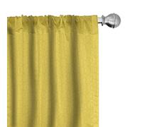 ABAKUHAUS Jaune Ensemble de 2 Panneaux de Rideaux, Résumé Feuille de Lierre bourgeons, Traitement de Fenêtre Léger, 2 pièces 75 cm x 245 cm, Jaune