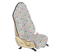 ABAKUHAUS jouet Cheval Housse de Siège de Véhicule, Carrousel du Festival Motif, Protecteur d'Auto sans Glissement, Coupe Universelle, 75x145cm, Beige Écume Rose