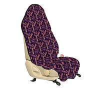 ABAKUHAUS Libellule Housse de Siège de Véhicule, Filles Vintage animaux, Protecteur d'Auto sans Glissement, Coupe Universelle, 75x145cm, Peach violet