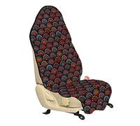 ABAKUHAUS marocain Housse de Siège de Véhicule, Échelle de Conception Mandala, Protecteur d'Auto sans Glissement, Coupe Universelle, 75x145cm, Aqua Orange Ruby