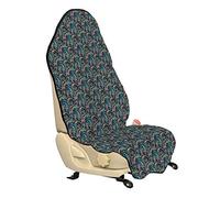 ABAKUHAUS motif cachemire Housse de Siège de Véhicule, Motif tribal Vibrant, Protecteur d'Auto sans Glissement, Coupe Universelle, 75x145cm, Slate Blue Coral