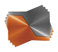 ABAKUHAUS Orange et Gris Lot de Sets de Table en 4 pièces, Les Machines Modernes 3D, Tissu Lavable pour Salle à Manger et Cuisine, 30 cm x 45 cm, Orange