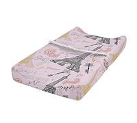 ABAKUHAUS Paris Housse de Matelas à Langer pour Bébé, Mots Nostalgique Sketch, Housse Douce pour Matelas à Langer avec Trous, Multicolore