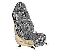 ABAKUHAUS Stripes Housse de Siège de Véhicule, Motif zèbre de la peau, Protecteur d'Auto sans Glissement, Coupe Universelle, 75x145cm, Noir blanc