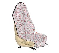 ABAKUHAUS Sucre d'orge Housse de Siège de Véhicule, Alimentation vacances, Protecteur d'Auto sans Glissement, Coupe Universelle, 75x145cm, Rouge Blanc Noix de coco