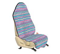 ABAKUHAUS Tribal Housse de Siège de Véhicule, Aquarelle Aztec Stripes, Protecteur d'Auto sans Glissement, Coupe Universelle, 75x145cm, Crème Bleu Rose
