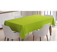 ABAKUHAUS Vert Citron Nappe, Couleurs Pastel Blurry, Linge de Table Rectangulaire pour Salle à Manger Décor de Cuisine, 140 x 200 cm, Vert Pomme