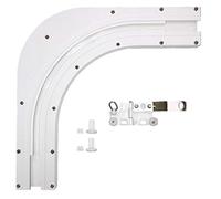 ABALON Angle à 90° pour Rail de Rideau Motorisé, Support d'Angle pour Rideaux d'Angle à 90° ou Fenêtres en Baie