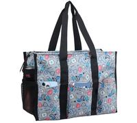 ABAMERICA Sacs d'infirmière pour le travail, sac d'allaitement multipoches, imperméable, fermeture éclair sur le dessus, sac clinique pour étudiants en soins infirmiers, B16- Infirmière Coeur Rose sur