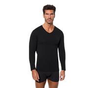 Abanderado 1 T-Shirt à Manches Longues à col en V avec Technologie thermorégulatrice Regul'activ pour Homme, Noir, XL