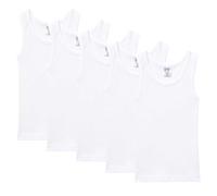 Abanderado Bundle Camisetas Sport Junior T-Shirt à Manches Courtes, Blanc, 14 Ans (Lot de 5) Garçon