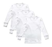 Abanderado Bundle T-Shirt à Manches Longues pour Enfant, Blanc, 4 Ans (Lot de 3) Garçon