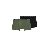 Abanderado Calzoncillos Bóxer Cotton Stretch Boxer fermé, Kaki/Noir, 52 (Lot de 2) Homme