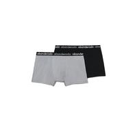 Abanderado Lot de 2 Boxers fermés en Coton Stretch pour Homme, Gris/Noir, 52