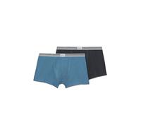 Abanderado Lot de 2 Boxers fermés en Coton Ultra résistant pour Homme, Gris/Bleu, 52