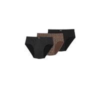 Abanderado Slips semi-courts Originaux, Lot de 3, Mélange noir/marron, Taille 52