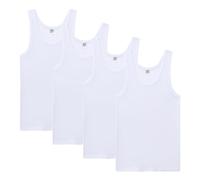 abanderado Lote x4 Camisetas tirantes algodón Vêtements de Corps de Sport, Blanc (Blanco 001), Large (Taille Fabricant: 52) (Lot de 4) Homme