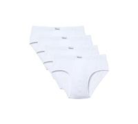 abanderado Lote X4 Slip de Algodón Combinaison, Blanc (Blanco 001), Large (Taille Fabricant: 52) (Lot de 4) Homme