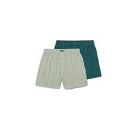 Abanderado Pack Bóxer Punto Esenciales Estampados Boxer tricoté, Mélange Vert, 48 (Lot de 2) Homme