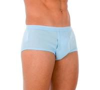 abanderado Clásico braslip abierto canalé Combinaison, Bleu (Celeste 009), Large (Taille Fabricant: L/52) Homme
