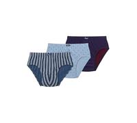 Abanderado Slip Semicorto Esenciales Estampados Semi-Court, Grenat-Bleu, L (Lot de 3) Homme