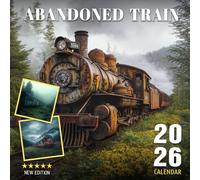 Abandoned Train Calendar 2026: Twelve months of forgotten locomotives frozen in time