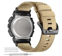 Abanen Bracelet de montre en nylon robuste pour Casio G-Shock DW-5600/8900, bracelet de poignet sport réglable pour GA-100/GW-B5600/GB-5600/GW-6900, Marron, One Size
