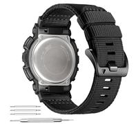 Abanen Bracelet de montre robuste en nylon pour Casio gshock DW-5600/8900, bracelet de sport réglable pour GA-100/GW-B5600/GB-5600/GW-6900 (Noir)