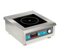 Abangdun Plaque à Induction Professionnelle 1 feu 5000W, Plaque Induction Portable Puissante en Inox pour Restauration, avec 20 Niveaux de Puissance (400-5000W), 60-260°C, Affichage LED, Minuterie 18h