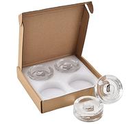 Abaobao 4 poids en pierre de fermentation en verre avec poignées faciles à saisir pour choucroute, kimchi, cornichons, conservation, mise en conserve, récipients à bouche large