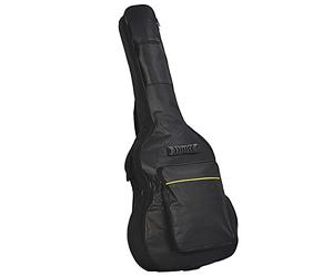 Abaobao-Housse pour Guitare 41 Pouces Sac de Guitare Etanche Matelassé en Tissu Oxford avec 2 Bretelles Ajustables et Grande Poche Avants Pour Guitares Acoustiques et Classiques Ukulele Bass Case Noir